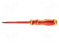 Screwdriver; insulated,slim; slot; 4x0.8mm; Blade length: 100mm NEO TOOLS NEO-04-132