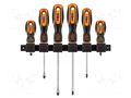 Kit: screwdrivers; Phillips,slot; PH1,PH2,SL 5.5,SL 6.5; 6pcs. NEO TOOLS NEO-04-193