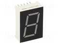 Display: LED; 7-segment; 20.4mm; 0.8"; No.char: 1; RGB; anode OPTOSUPPLY OSL10801-IRGB