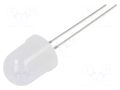 LED; white; 10mm; 5800mcd; 30°; Front: convex; 5.5÷20VDC; -30÷85°C OPTOSUPPLY OSW4DKA132ACRLED14