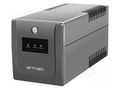 Power supply: UPS; 950W; 1500VA; 195÷255V; 345x146x162mm; 9Ah; 6h ARMAC H/1500E/LED
