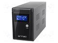 Power supply: UPS; 950W; 1500VA; 195÷255V; 350x120x188mm; 9Ah; 6h ARMAC O/1500E/LCD