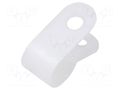 Fixing clamp; 6.4mm; polyamide; natural; Cable P-clips ESSENTRA ESS-20560324