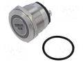 Switch: vandal resistant; Pos: 2; SPST; 20A/250VAC; IP67; OFF-(ON) E-SWITCH PVHC7F2BSS345