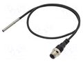 Sensor: inductive; OUT: PNP / NO; 0÷0.8mm; 10÷30VDC; Ø3; 0.3m; IP67 OMRON E2EC03SR8CJB103M