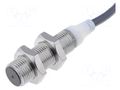 Sensor: inductive; OUT: PNP / NC; 0÷4mm; 12÷24VDC; M12; 2m; IP67 OMRON E2AS12KS04WPB2