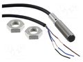 Sensor: inductive; OUT: NPN / NC; 0÷2mm; 10÷30VDC; M8; 5m; IP67; E2B OMRON E2BS08KS02WPC25M