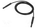 Test lead; 19A; banana socket 4mm,banana plug 4mm; insulated STÄUBLI SAF-4N-F10-15021
