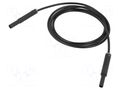 Test lead; 19A; banana socket 4mm,banana plug 4mm; insulated STÄUBLI SAF-4N-F10-15021