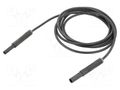 Test lead; 19A; banana socket 4mm,banana plug 4mm; insulated STÄUBLI SAF-4N-S10-20021