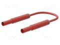 Test lead; 32A; banana plug 4mm,both sides; insulated; Len: 1.5m STÄUBLI SAK-4N-S25-15022