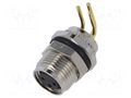 Connector: M8; socket; female; 48V; 4A; PIN: 3; IP67; angled; THT LUTRONIC 0822-03-T8CP