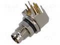 Connector: M8; socket; male; 48V; 4A; PIN: 4; IP67; angled; THT LUTRONIC 0832-04S9-T8CP
