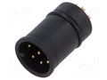 Connector: M12; contact insert; male; 2A; 30V; PIN: 8; IP67 LUTRONIC 1239-08-T0CB