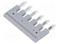 Comb bridge; PIN: 6; red DEGSON ELECTRONICS DFB6-6.2-11