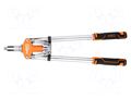 Kit: hand riveting press; for aluminium and steel snap rivets NEO TOOLS NEO-18-106-1