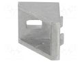 Angle bracket; for profiles; Width of the groove: 8mm; W: 28mm ELESA+GANTER GN30B-30308-A-AB