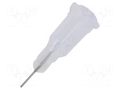 Needle: steel; 0.25"; Size: 27; straight; Mounting: Luer Lock METCAL 927025-TE