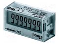 Counter: electronical; working time; LCD; Range: 0÷999999,9h; PCB OMRON H7ET-NP
