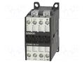 Contactor: 3-pole; NO x3; Auxiliary contacts: NC; 110VDC; 18A; J7KN OMRON J7KNG-18-01-110D