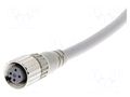 Cable: for sensors/automation; M12; PIN: 4; straight; 5m; 250VDC; 4A OMRON XS2FD421G80F