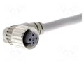 Cable: for sensors/automation; M12; PIN: 4; angled; 2m; 250VDC; 4A OMRON XS2FD422D80F
