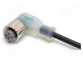 Cable: for sensors/automation; M12; PIN: 4; angled; 5m; PVC; female OMRON XS2FM12PVC4A5MPLED