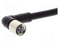 Cable: for sensors/automation; M8; PIN: 3; angled; 10m; PVC; female OMRON XS3FM8PVC3A10M