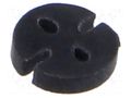 Spacer sleeve; LED; Øout: 3.9mm; ØLED: 3mm; L: 5mm; black; PVC; metric BIVAR ELM5-5MM