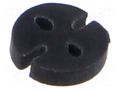 Spacer sleeve; LED; Øout: 3.9mm; ØLED: 3mm; L: 5mm; black; PVC; metric BIVAR ELM5-5MM