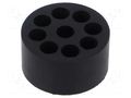 Insert for gland; 7mm; M40; IP68; NBR caoutchouc; Holes no: 9 HELUKABEL HELU-905791