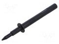 Measuring tip; 60VDC; black; Tip diameter: 4mm; Socket size: 4mm HIRSCHMANN T&M PRUEF3SW