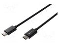 Cable; USB 2.0; USB C plug,both sides; 2m; black; Core: Cu,tinned NATEC NKA-2147
