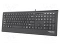 Keyboard; black; USB A; wired,slim,US layout; Len: 1.8m NATEC NKL-0876