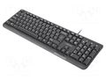 Keyboard; black; USB A; CZ layout,wired,SK layout,slim; Len: 1.8m NATEC NKL-1151