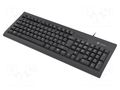 Keyboard; black; USB A; ES layout,wired; Len: 1.5m; No.of butt: 105 NATEC NKL-2052