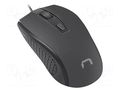 Mouse; black; USB A; optical,wired; 1.8m; No.of butt: 3 NATEC NMY-1798