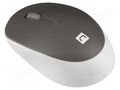 Mouse; white,grey; wireless,optical; No.of butt: 4; 10m NATEC NMY-1961