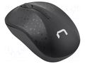 Mouse; black; USB A; wireless,optical; No.of butt: 3; 10m NATEC NMY-2037