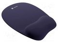 Pad; dark blue; mouse,wrist; Features: gel; 235x195x22mm NATEC NPF-2181