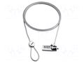 Security wire; silver; Features: cipher security; 1.8m NATEC NZL-0226
