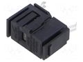 Fuse holder; 5x20mm; snap-fastener; black; Fusedrawer 2; ways: 2 SCHURTER 4301.1014.03