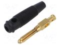 Connector: 4mm banana; plug; 30A; 30VAC; 60VDC; black; 60mm HIRSCHMANN T&M BUELA30KAUSW