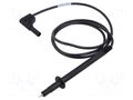 Test lead; 16A; probe tip,angular banana plug 4mm; Urated: 1kV HIRSCHMANN T&M PL2600SILSWSSW
