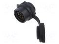Connector: circular; plug; female; 02; 5A; 250V; PIN: 8; IP67; plastic LUTRONIC 2440-08-T09-CB-T