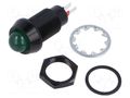 Indicator: LED; prominent; green; 24÷28VDC; Ø12.7mm; IP67 MARL 651-114-23