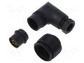Connector: M16; plug; male; 3A; 60V; PIN: 14; IP67; for cable; 24AWG BINDER 99-0451-75-14
