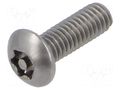Screw; M6x16; 1; Head: button; Torx®; TX30; A2 stainless steel BOSSARD B6X16/BN33021