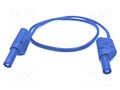 Test lead; 32A; banana plug 4mm,both sides; Urated: 1kV; Len: 2m MUELLER ELECTRIC 22.421-2M-6