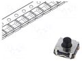 Microswitch TACT; SPST-NO; Pos: 2; 0.05A/32VDC; SMT; none; 6.25N C&K KSC461JST2LFS